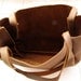 Hand-stitched Brown Leather Double Strapped Shoulder Bag - featured on front Page of Etsy