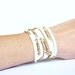 Upcycled Leather & Rhinestone Wrap Bracelet