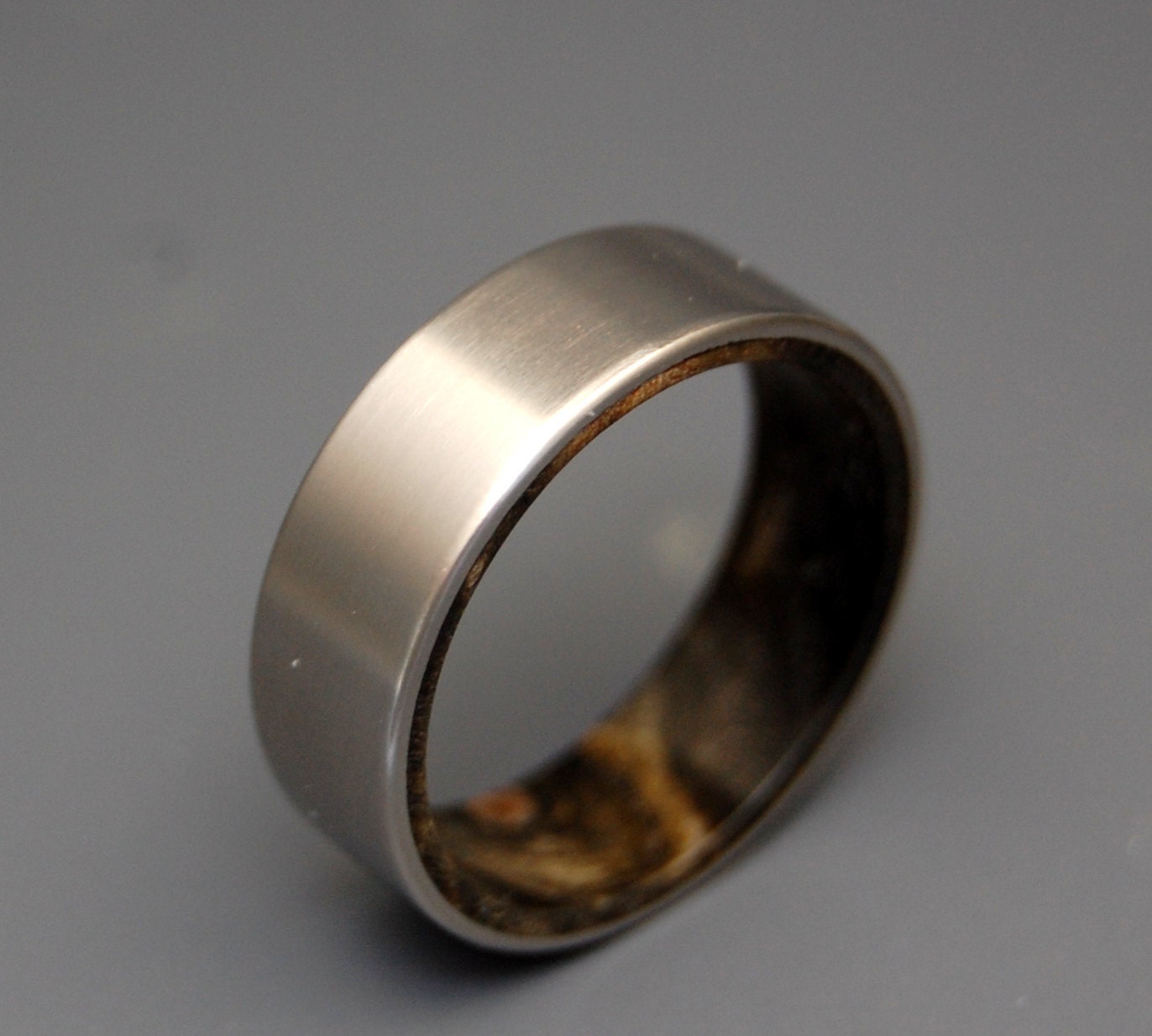 Kore II - Titanium and Wooden Ring
