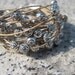 String bracelet and silver beads