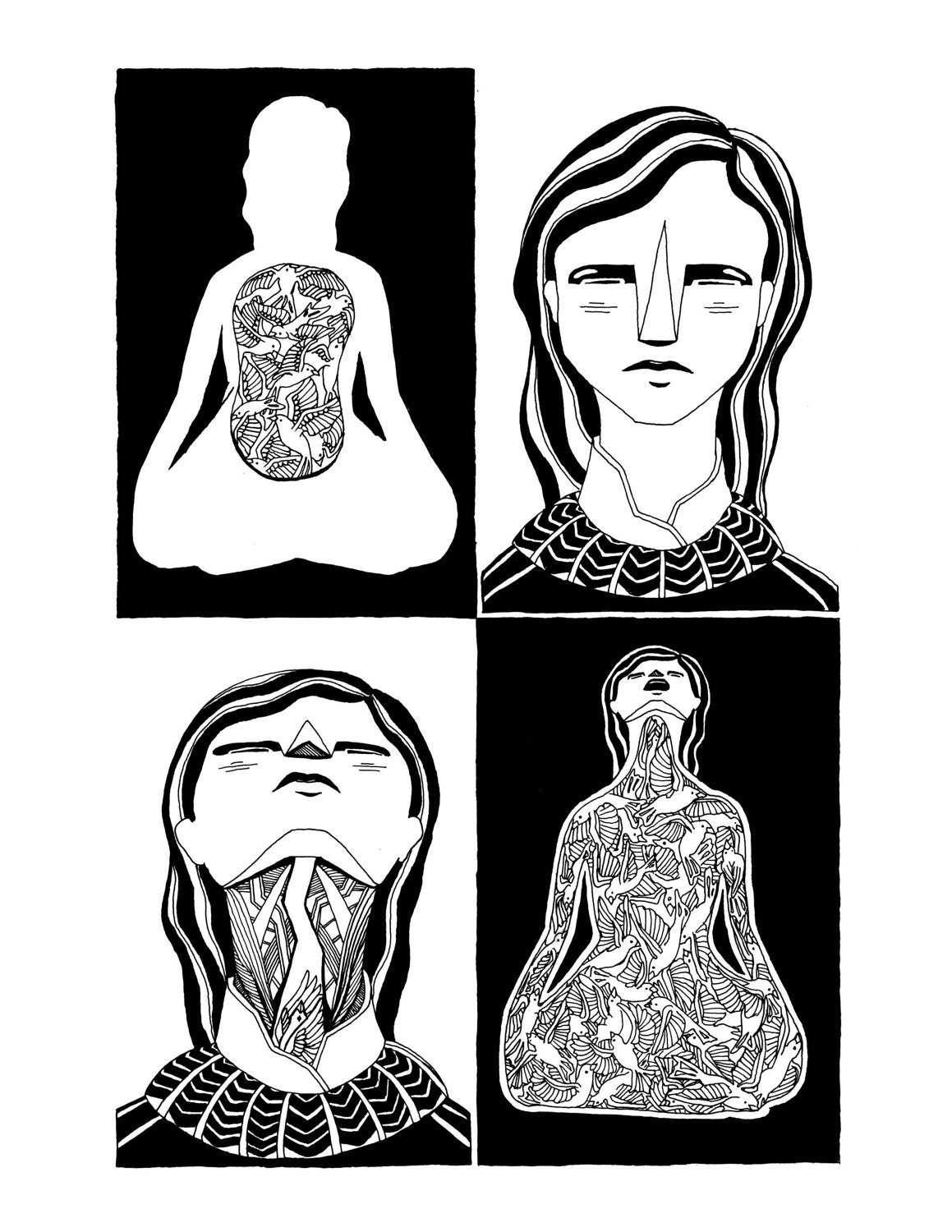 Illustration from In the Sounds and Seas: Archival Quality Digital Print