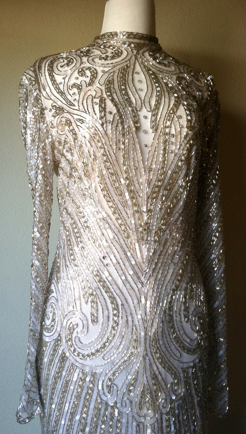 Vintage Bob Mackie Beaded Evening Cocktail Formal by JettVintage