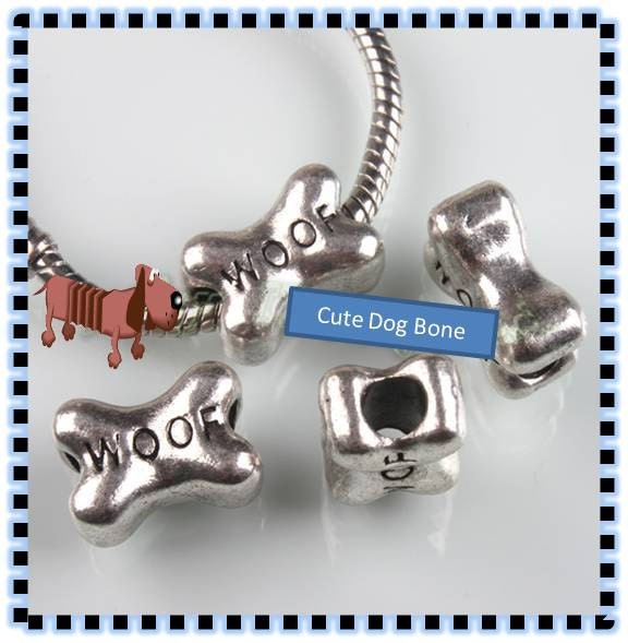 WOOF - Cute Dog Bone Charm