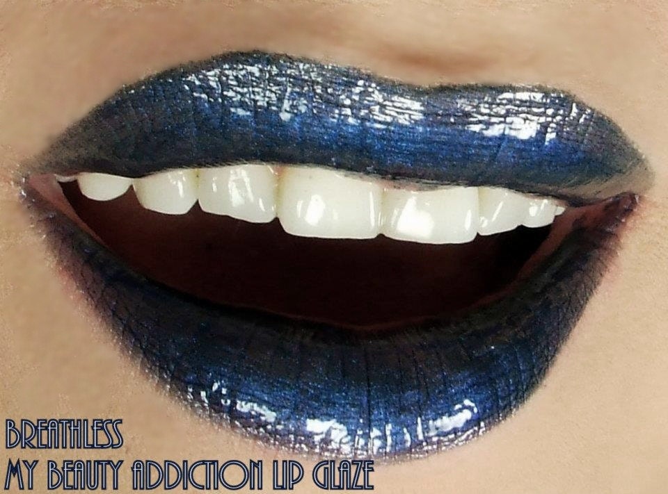 Blue Lip Gloss-Sugar Babies Jojoba Lip Glaze-Pink Sugar Rush Flavor-Breathless