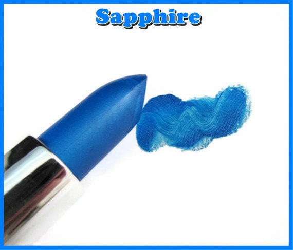 Blue Lipstick- Color Rich Mineral Lipstick-Sapphire