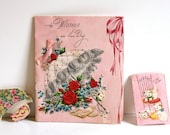 Vintage 1950s Greeting Cards Lot of three Mother's day