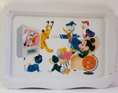 Vintage 1961 Walt Disney's 'Wonderful World of Color'  Metal Tray