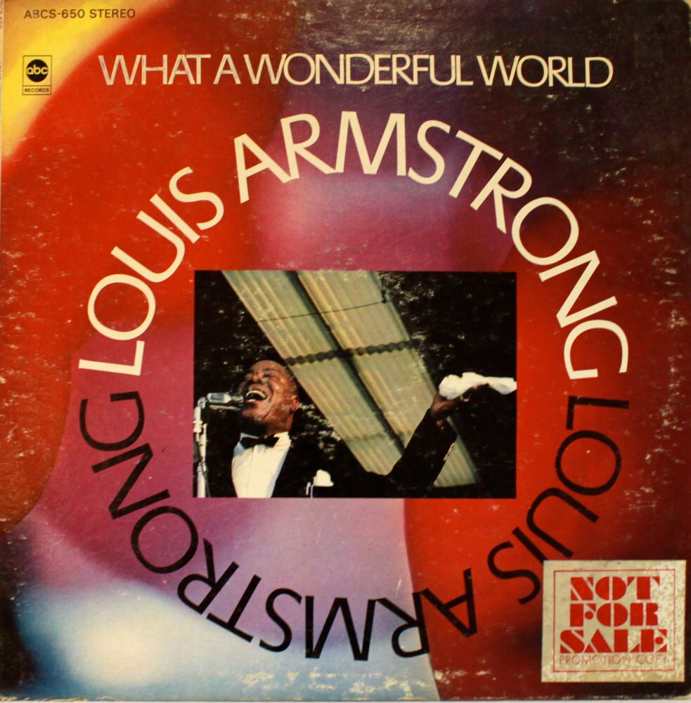 Vintage 1990 Louis Armstrong What A Wonderful by JaanasVintage