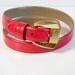 Vintage 1989 Red Leather Belt by Liz Claiborne