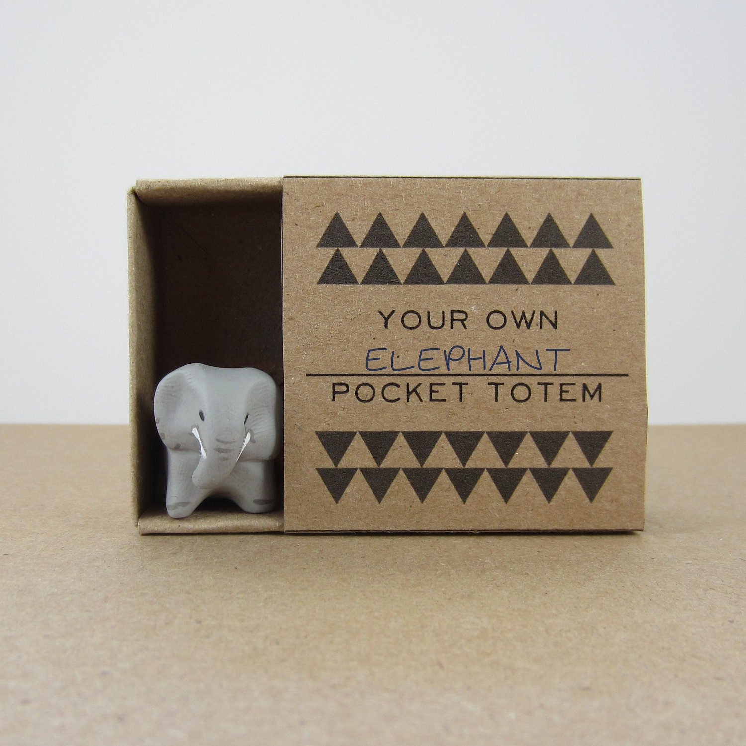Elephant pocket totem figurine