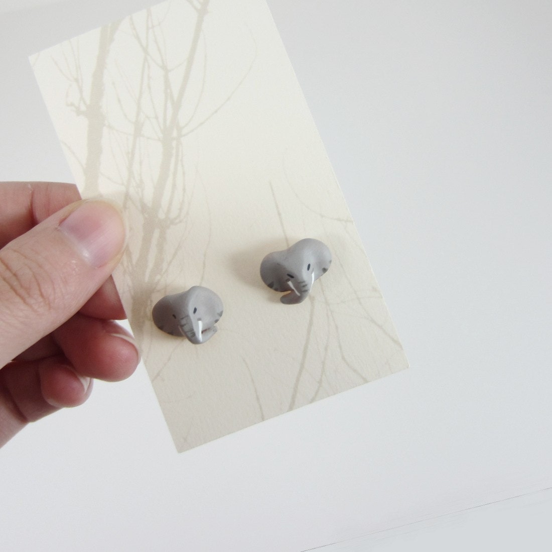 elephant post earrings
