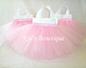 Set of 15 Sweet Baby Pink TUTU Sequins Party Favor Tutu Bags