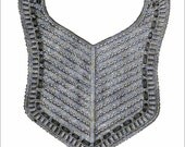 Knitted Bib Victorian Child's knitting pattern vintage PDF 1885