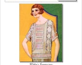 Flapper Ladies Top 1920s Knitting and Crochet PDF pattern 1920 Weldon's