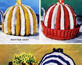 Tea Cosy and Egg Cosy Vintage 1950s English Knitting and Crochet PDF pattern