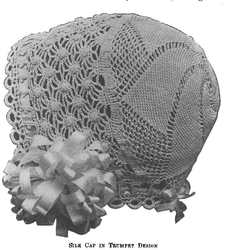 Crochet Baby Bonnet Hat 1915 PDF Vintage crocheted lace pattern