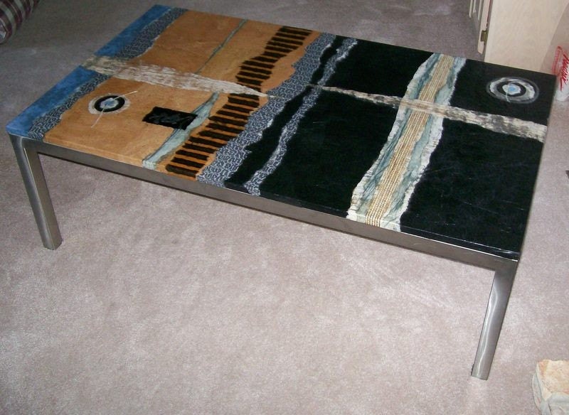 Handpainted coffee table