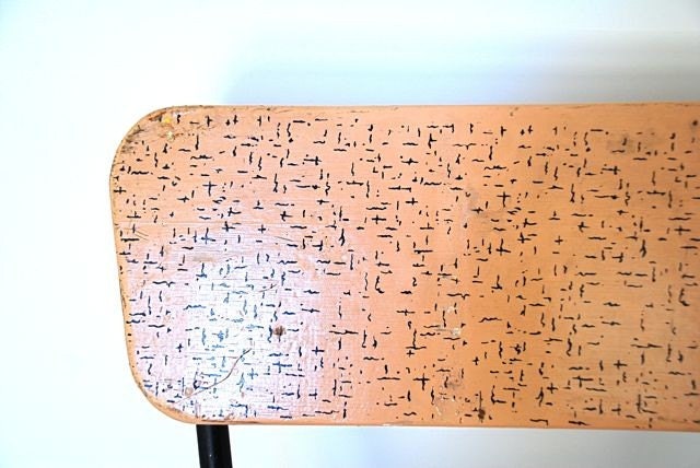 Mid Century Wood and Metal Tiny Chair