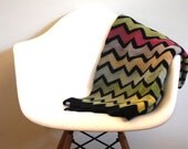 Chevron Stripe Vintage Throw, Afghan