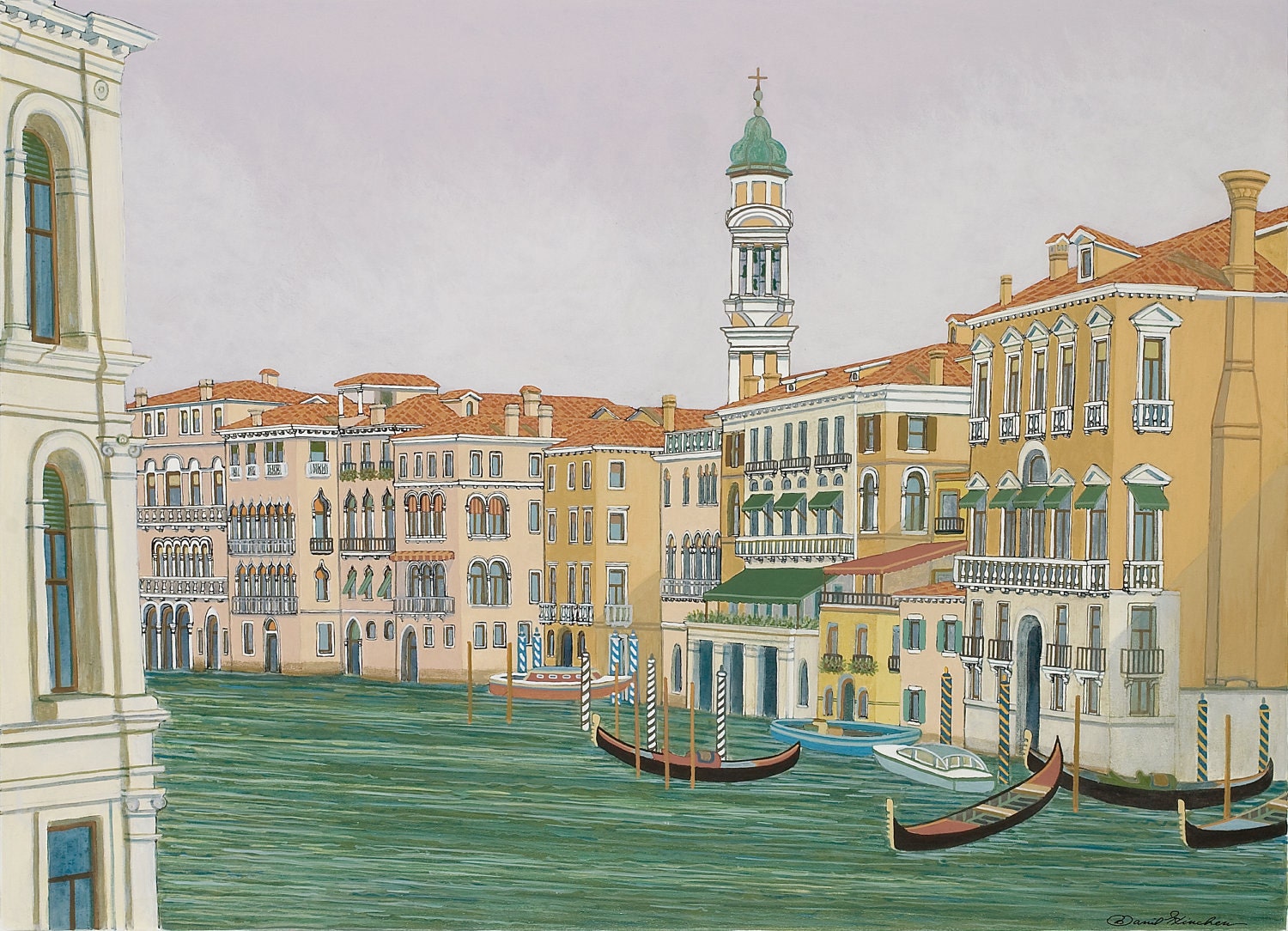 Grand Canal, Venice - Fine Art Print, Architecture, Italy, Italian, Wall Art, Home Decor, Gift, Landscape, Boats