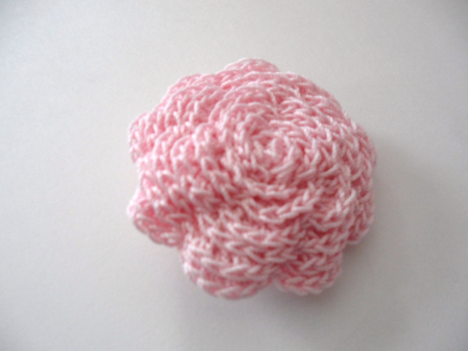 Light Pink Rose Hair Clip