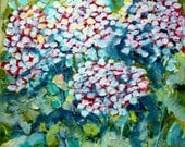Art, Lilac Floral Impressions Original Acrylic Impasto Painting 16 x 16      I take CREDIT CARDS