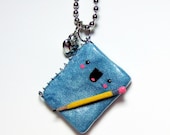 Kawaii Happy Spiral Notebook with Pencil - Back to School Jewelry