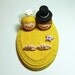 CUSTOM Wedding Cake Topper - Beach Bride & Groom in the Sand