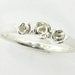 Three Dainty Roses Band, Silver