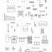 1109 Poplar, Interactive, house cross section embroidery pattern, dollhouse, needlework