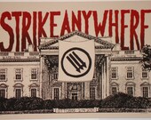 Strike Anywhere screenprinted gigposter 2010