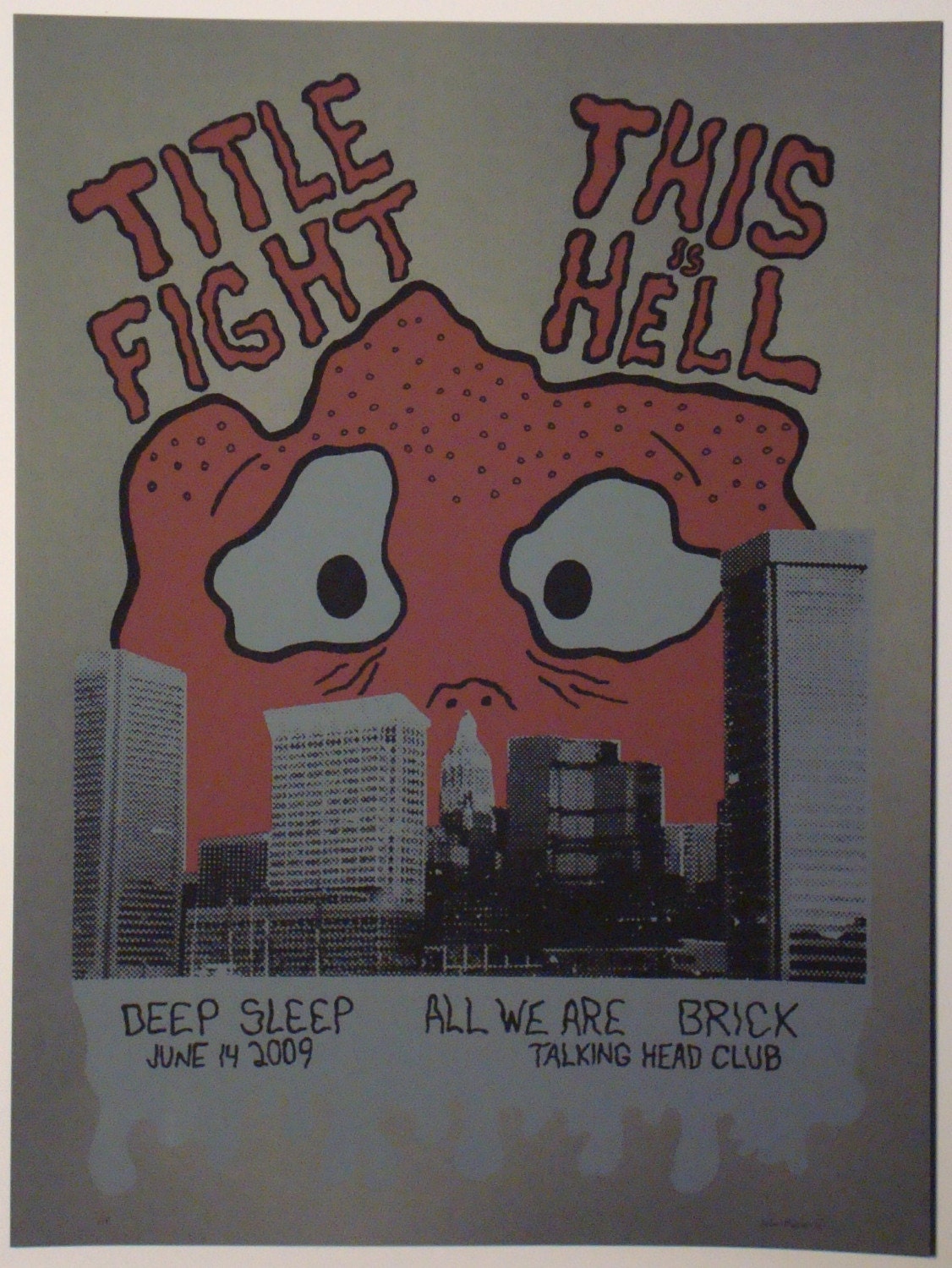 Title Fight and This is Hell screenprinted gigposter
