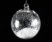 Pre-Season Sale, Blown Glass Snow Globe Ornament - JessieChesbrough