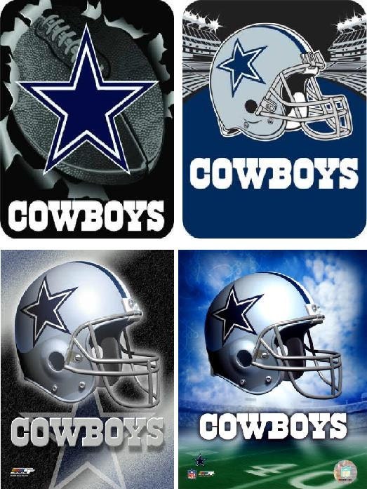 Lot Of 4 Dallas Cowboys Football NFL By CraftyDesignNBargain lot-of-4-dallas-cowboys-football-nfl-by-craftydesignnbargain