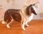 Beautiful Vintage Collie Dog Figurine