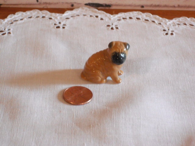 Shar Pei Miniature Figurine