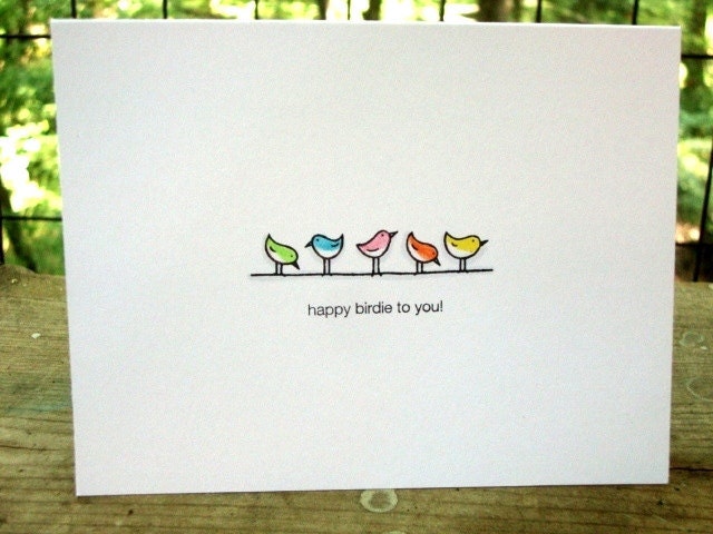 Happy Birdie Birthday Card