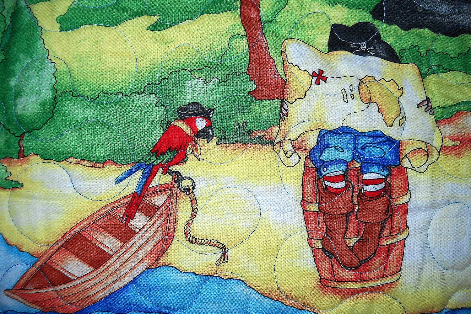 Pirates of the Caribbean Toddler or Baby Quilt