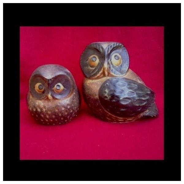 Pair of VTG Whimsical Japanese Porcelain Owls Use the Coupon Code