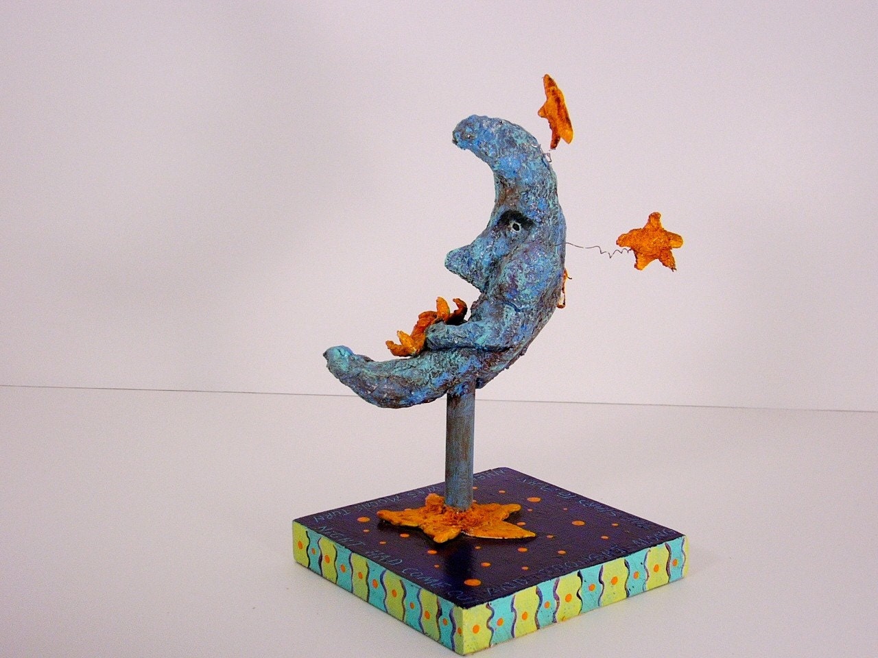 Mixed Media Sculpture  (The Moon Comes Out)