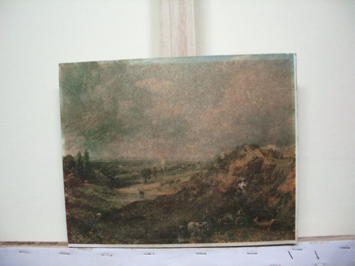 Vintage. Art. Vintage Decor. Vintage Print. 18th Century Landscape. Mounted Vintage Art .