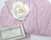 Vintage. Clothing.  Lingerie. Vintage lace Satin Pettycoat / Slip .Reclaimed  Rose Colour