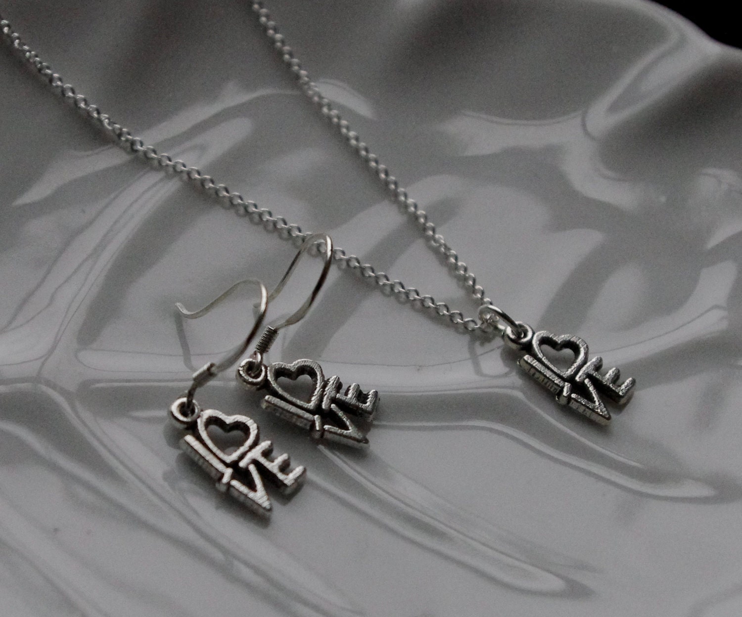 Love really  is all you need.. Sterling silver custom and GIFT WRAPPED