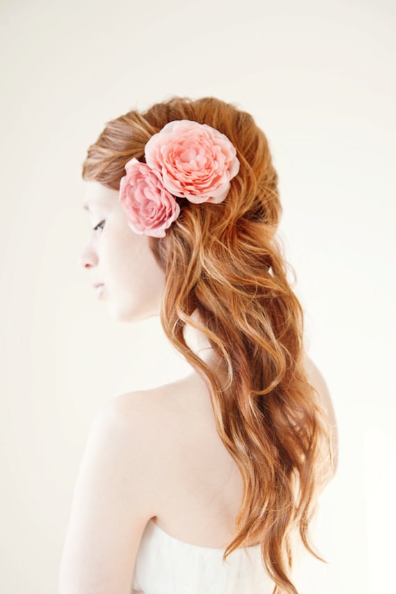 Dusty Roses - Bridal Hair piece