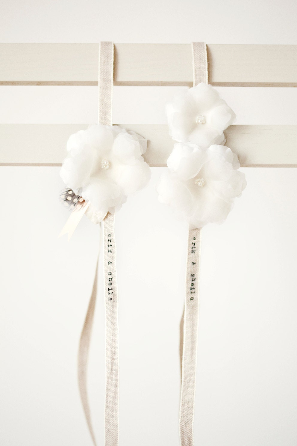 Handmade Wedding Bridal Garter Rustic Flower - Sweety