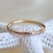 Shimmering Skinny Band of Sterling Silver , 14kt Yellow or Rose Gold Fill, Stacking Ring, Wedding Ring, Promise Ring, Fitted Toe Ring