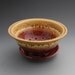Cranberry Red and Golden Brown Colander (Berry Bowl)