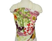 Baby Carrier Cream Stretchy Wrap Sling - Flutter - FAST SHIPPING - Instructional DVD Included