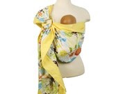 Baby Sling Prestige Ring Sling Baby Carrier - Botanical Garden - Instructional DVD Included - FAST SHIPPING