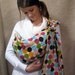 Adjustable Ring Sling Baby Carrier - Blue Mod Dots - FAST SHIPPING
